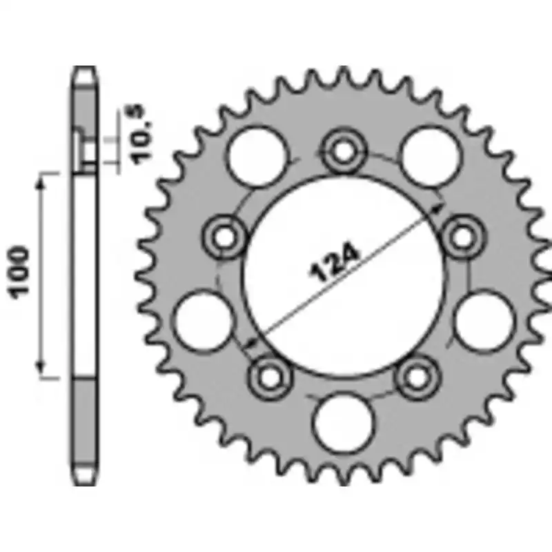 Couronne PBR acier standard 4443 – 525 Livraison Express