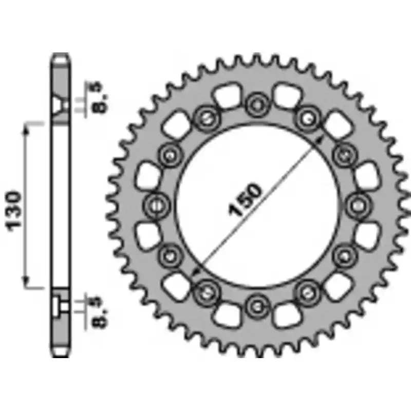 Couronne PBR acier standard 4308 – 520 Super Prix