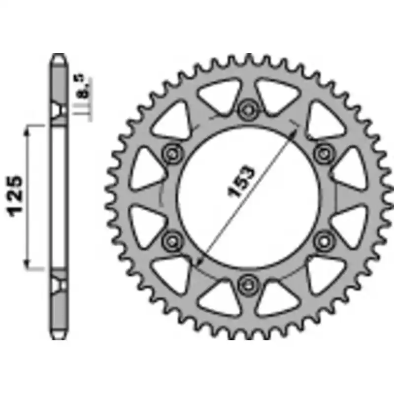 Couronne PBR acier standard 289 – 520 Commander Vite
