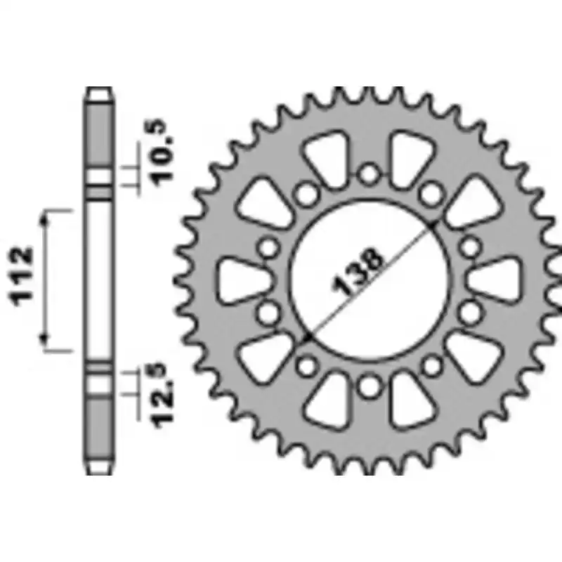Petit Prix Couronne PBR Racing aluminium Ultra-Light anodisé dur 4384 – 520