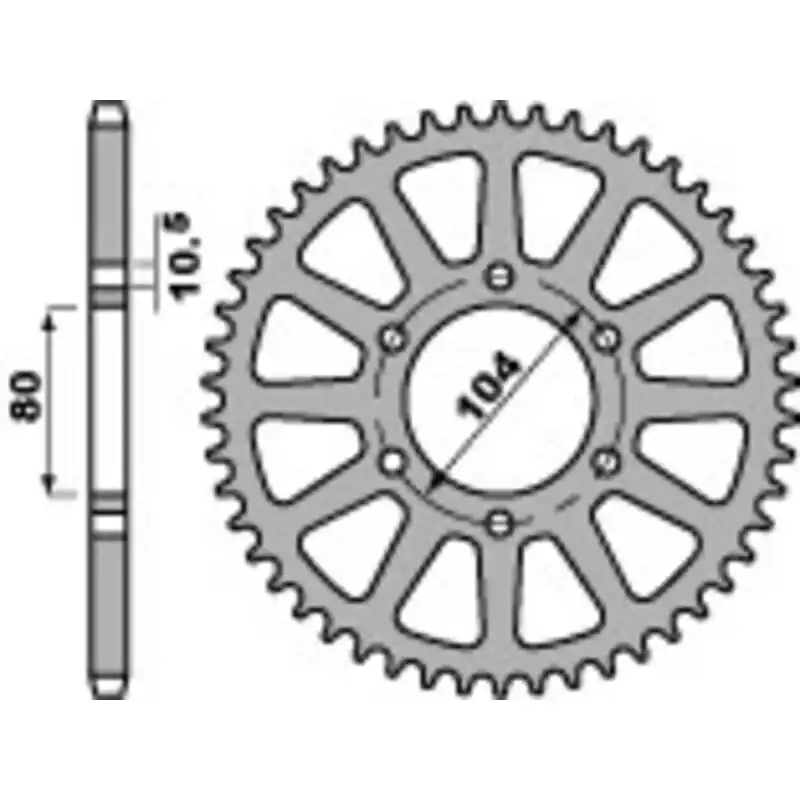 Bon Marché Couronne PBR Racing aluminium Ultra-Light anodisé dur 478 – 520