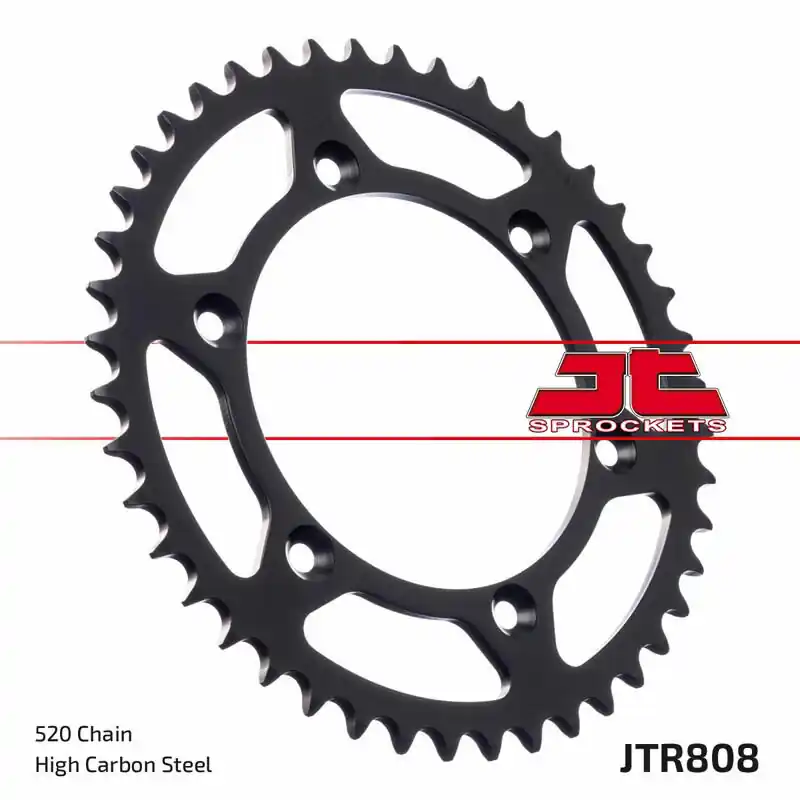 Couronne JT SPROCKETS acier standard 808 – 520 Expédition Rapide