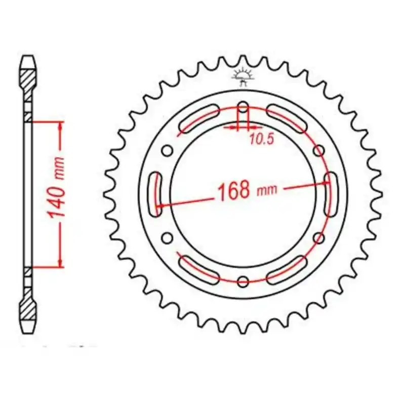 Authentique Couronne JT SPROCKETS acier standard 3 – 525