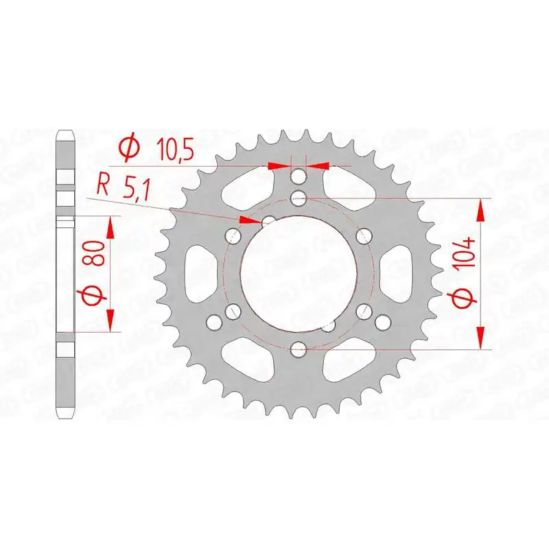 Top Vente Couronne AFAM acier standard 98300 – 520