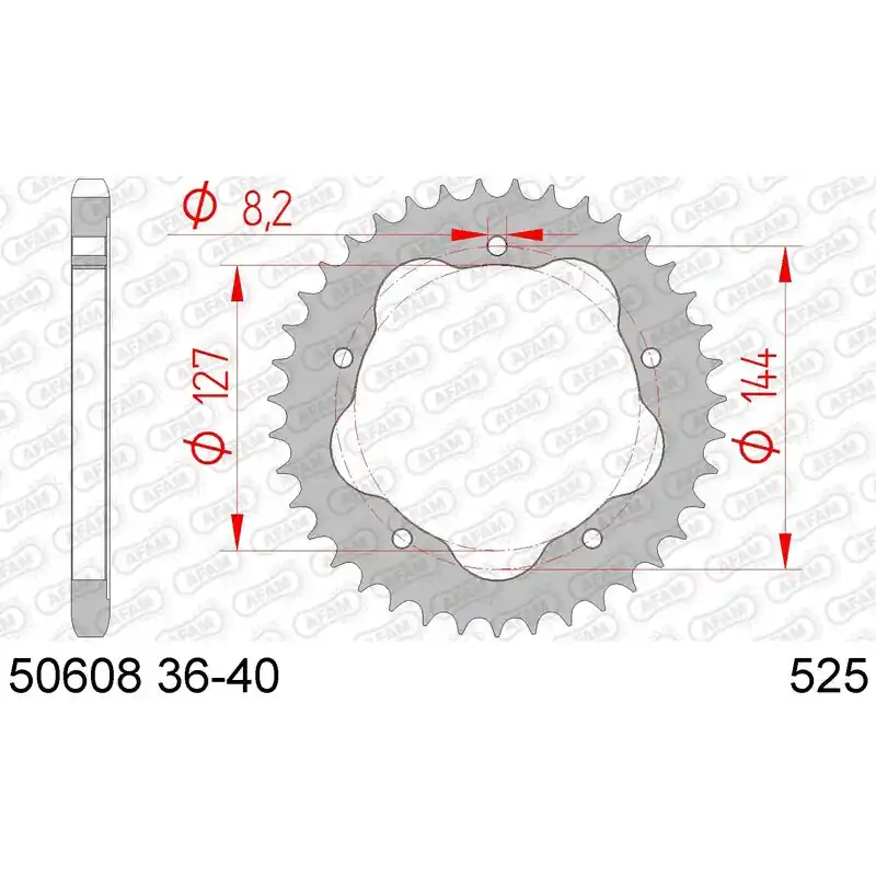 Soldes Couronne AFAM acier standard 50608K – 525