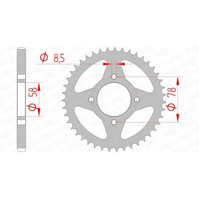 Acheter En Ligne Couronne AFAM acier standard 14201 – 428