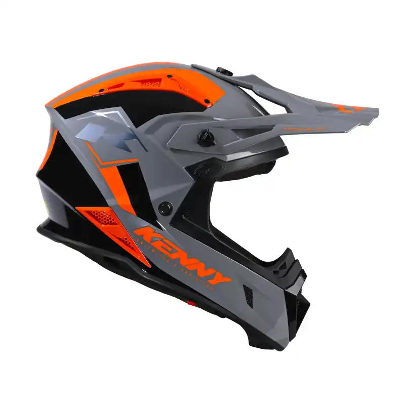 Commander Maintenant Casque Cross KENNY TITANIUM GRAPHIC Gris Orange