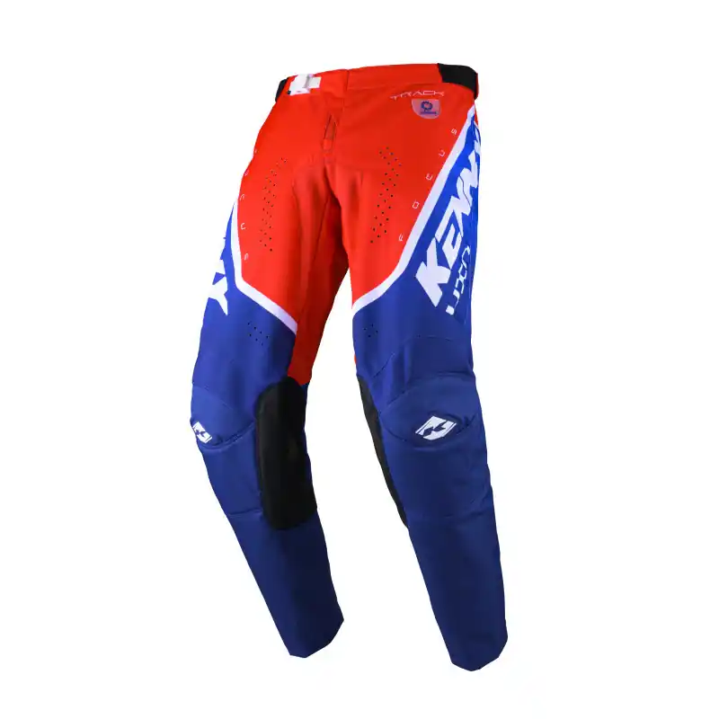 Prix Réduit Pantalon Cross KENNY TRACK FOCUS Bleu Blanc Rouge