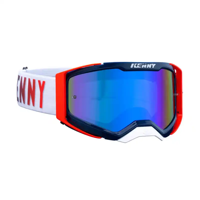Masque Cross KENNY PERFORMANCE LEVEL 2 Bleu Rouge Prix Cassé