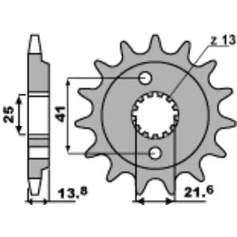 Retour Gratuit Pignon PBR acier standard 346 – 525