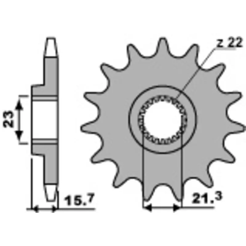 Super Prix Pignon PBR acier standard 441 – 520