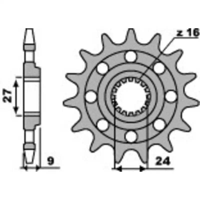 Pignon PBR Racing acier standard 2192 – 520 Nouveauté