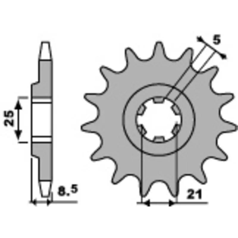 Pignon PBR acier standard 725 – 520 Paiement Sécurisé