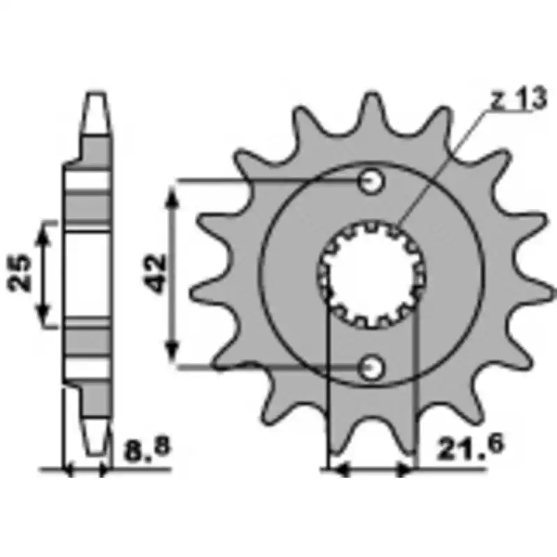Super Prix Pignon PBR acier standard 525 – 520