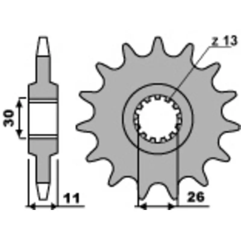 Pas Cher Pignon PBR acier standard 579 – 530