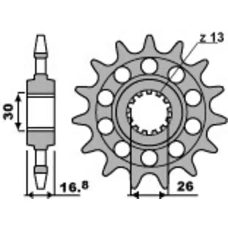 Pignon PBR Racing acier standard 347M – 520 Promotion