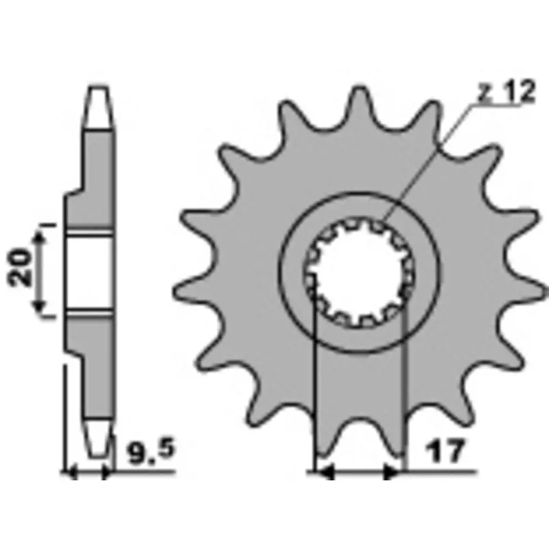 Achat Immédiat Pignon PBR acier standard 7005 – 420