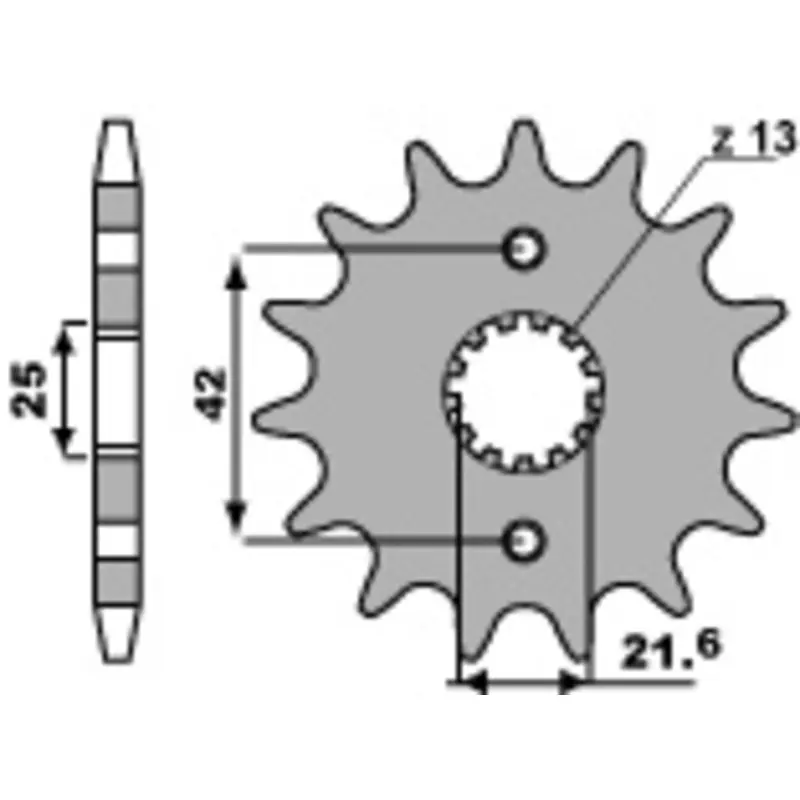 Pignon PBR acier standard 513 – 530 Haute Qualité