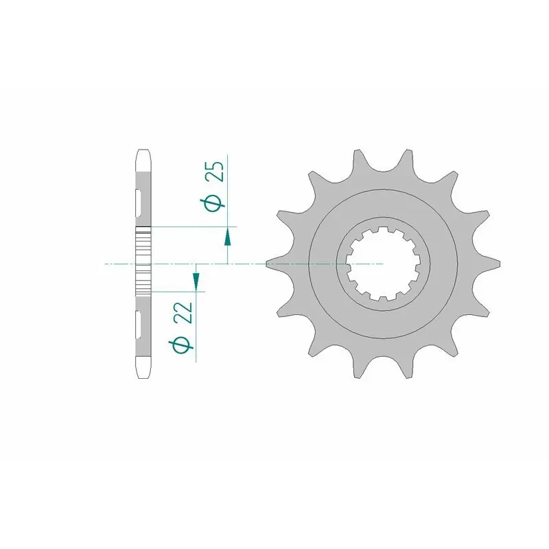 Bon Marché Pignon AFAM acier standard 27502 – 520