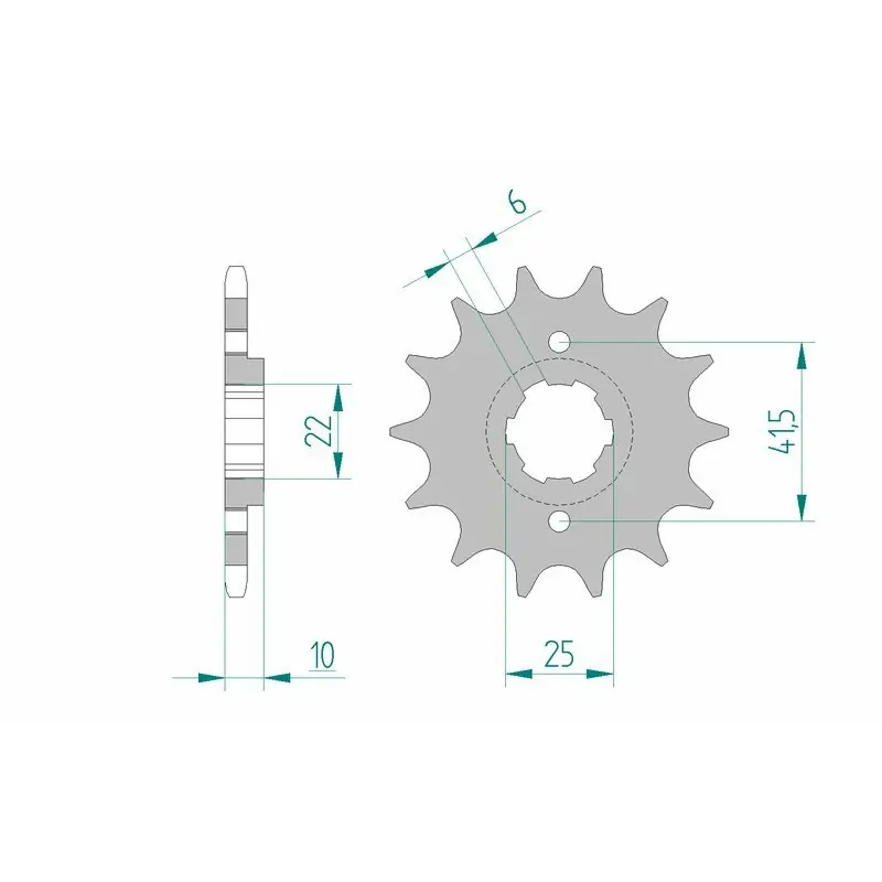 Produit De Marque Pignon AFAM acier standard 20508 – 520