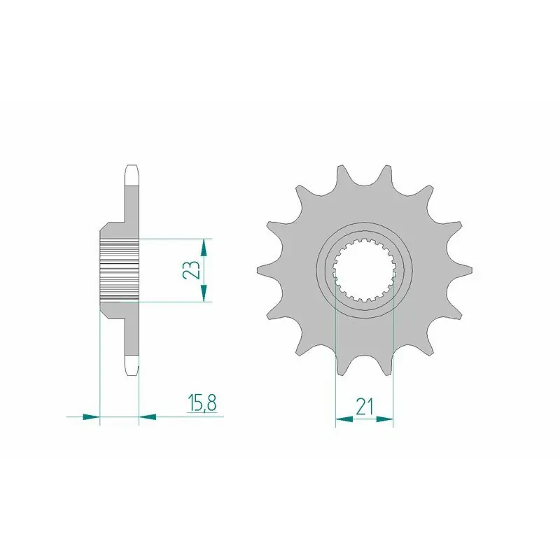 Certifié Pignon AFAM acier standard 21504 – 520