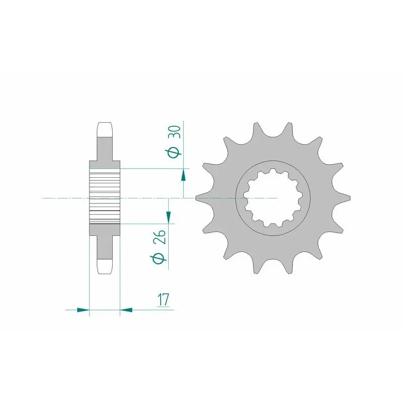 Vente Directe Pignon AFAM acier standard 20603 – 530
