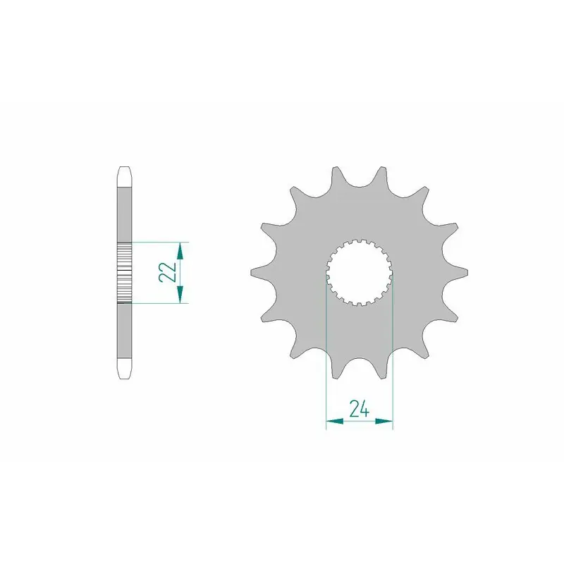 Réduction Pignon AFAM acier standard 61201 – 520