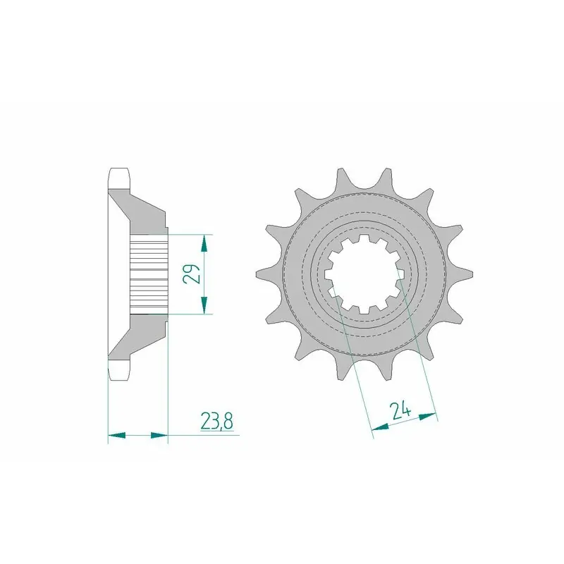 Dernière Chance Pignon AFAM acier standard 24806 – 530