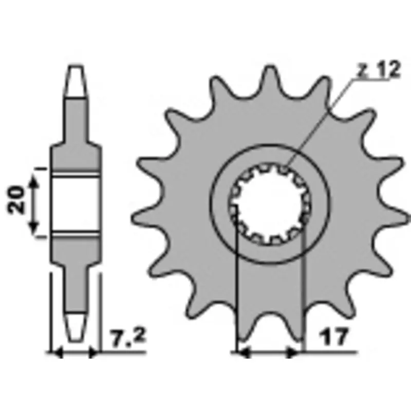 Remise Pignon PBR acier standard 600M – 420
