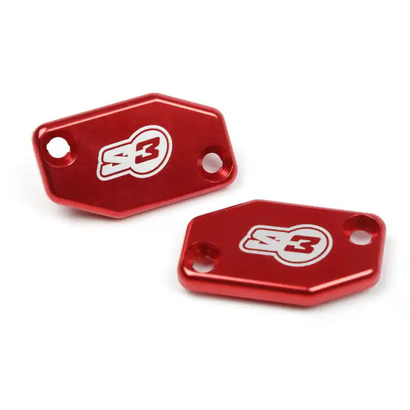 Couvercle de maître-cylindre embrayage S3 rouge Braktec Offre Du Jour