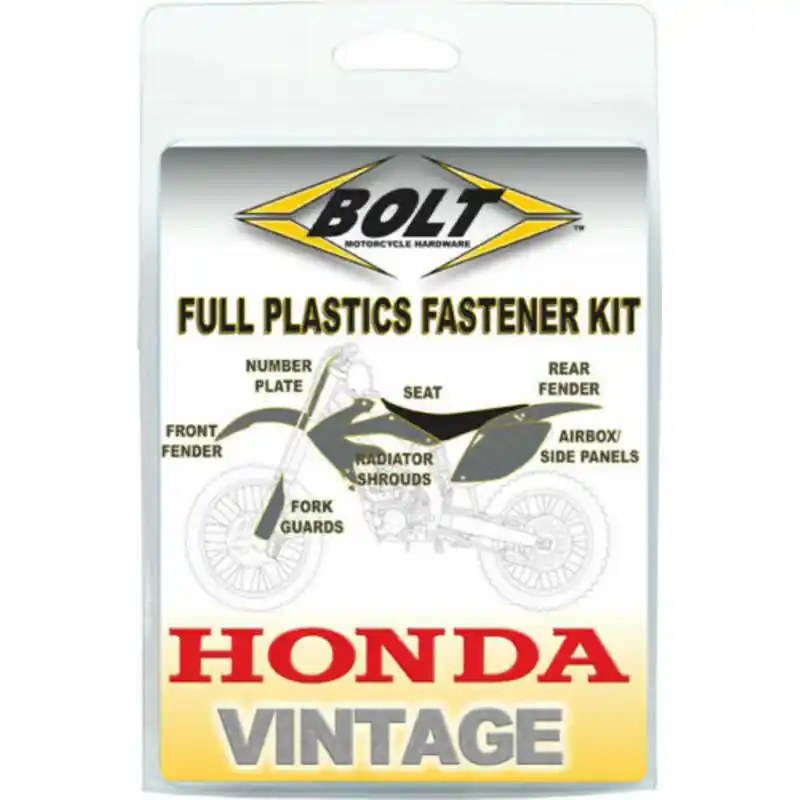 Authentique Kit vis plastiques BOLT Honda CR125R