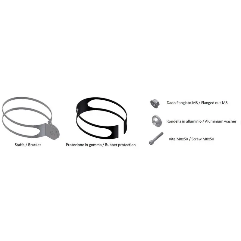 Expédition Rapide Kit de montage MIVV pour silencieux Oval Big