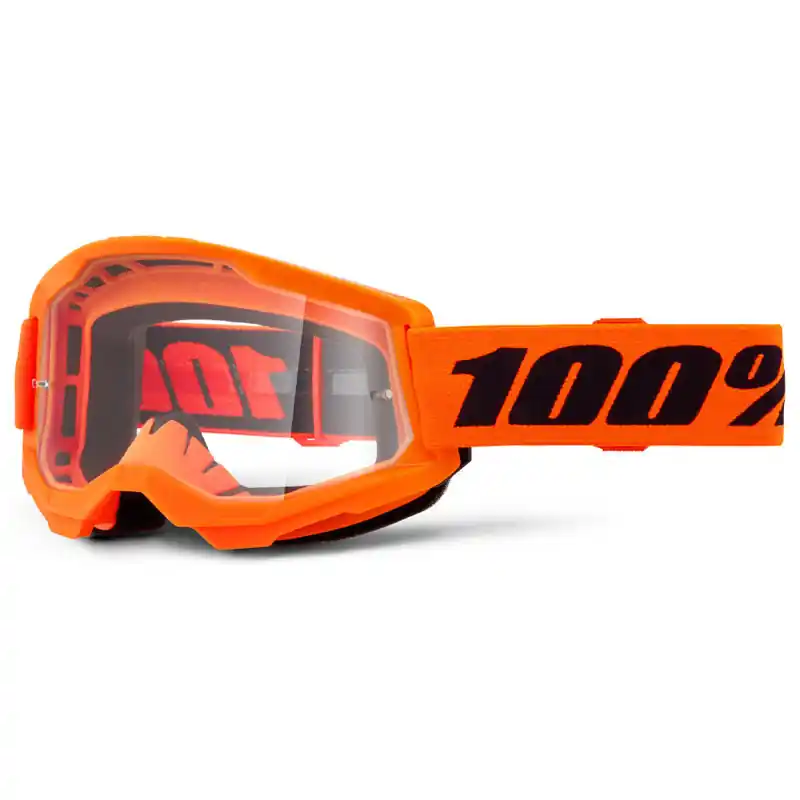 Dernière Chance Masque Cross STRATA 2 Orange Fluo – Ecran Clair