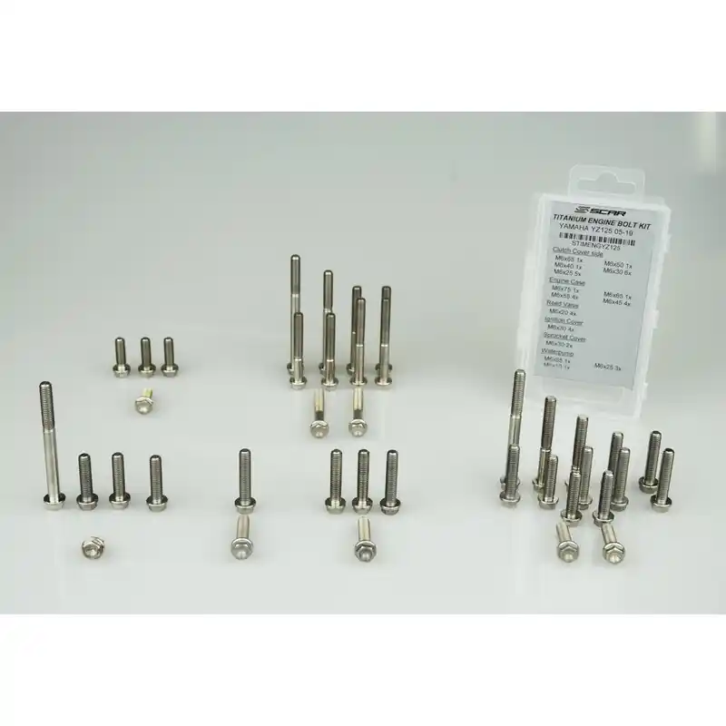 Kit vis moteur SCAR 42 vis titane – Honda CRF250R Super Prix