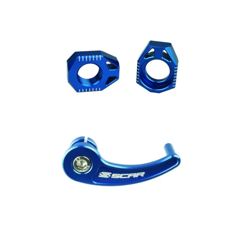 Kit tendeur de chaîne + tire-axe arrière SCAR bleu – Sherco Acheter Direct