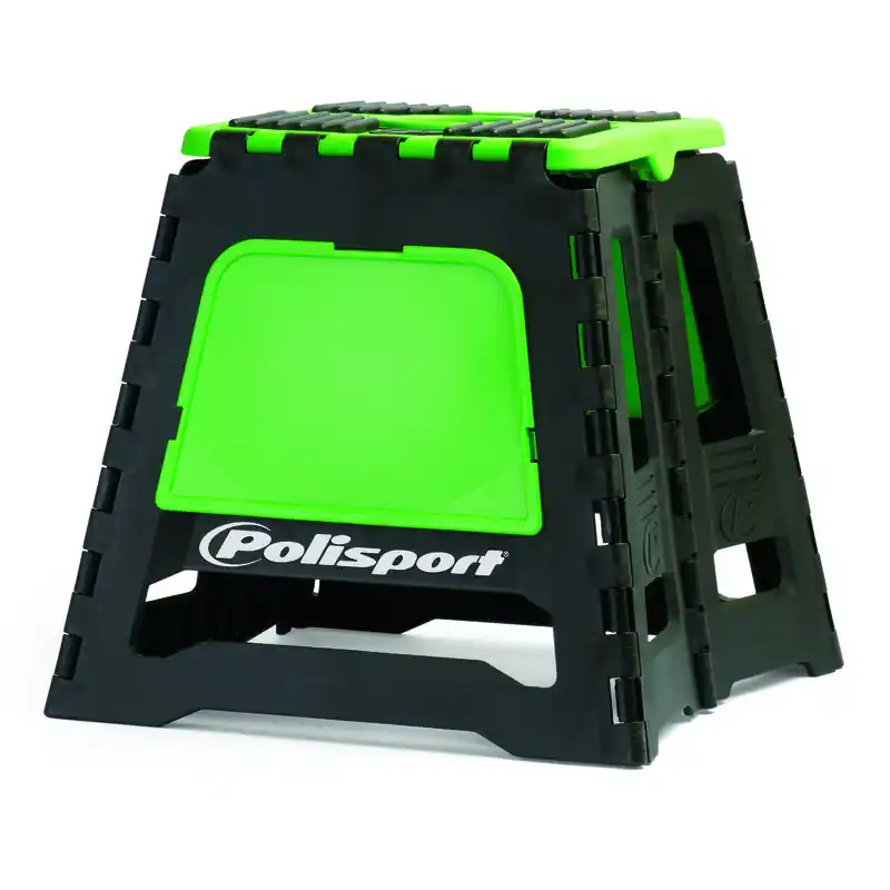 Lève-moto fixe POLISPORT repliable vert/noir Marque