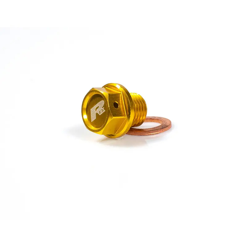 Bouchon de vidange aimanté RFX (jaune) [M12 x 10 mm x 1,25 Quantité Limitée