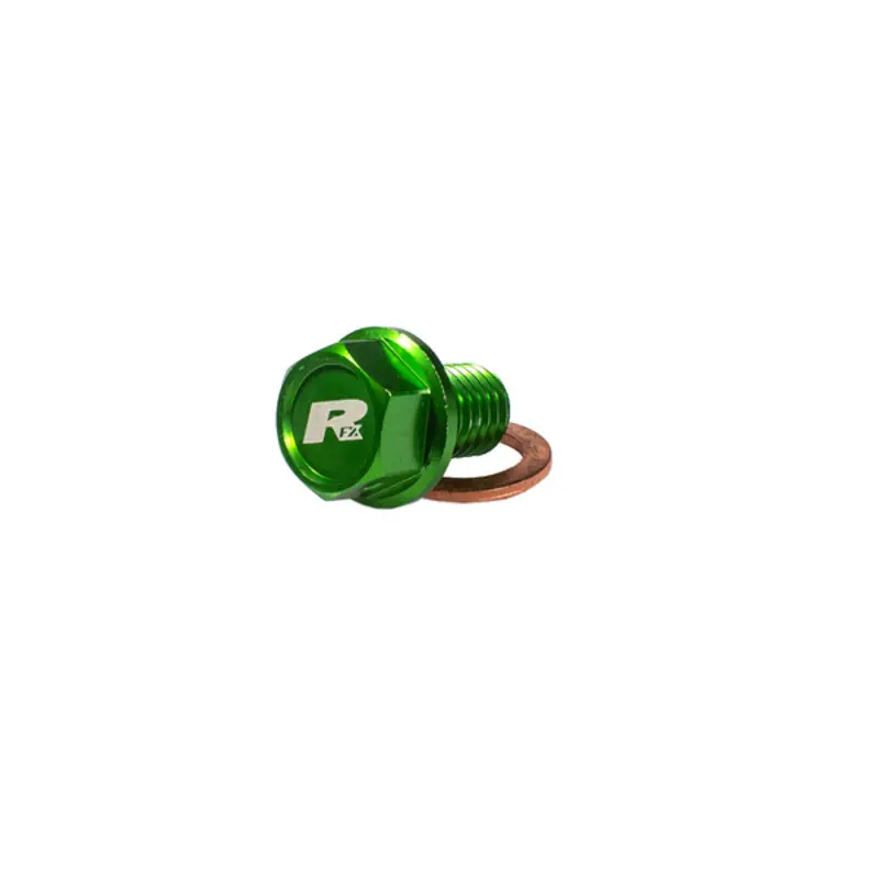 Bouchon de vidange magnétique RFX Pro (Vert) [M10 x 22 mm x 1,5] – Kawasaki KXF450/450R Prix Promo
