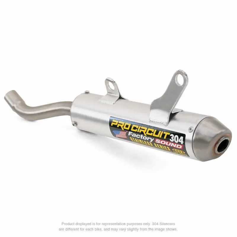 Commande En Gros Silencieux PRO CIRCUIT 304 alu brossé/casquette inox Honda CR250R