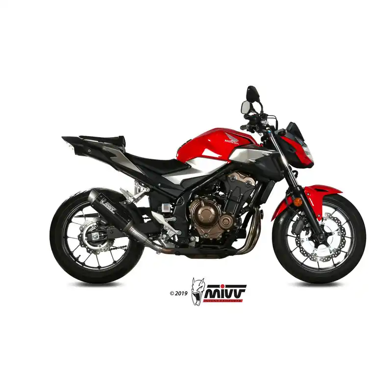 Silencieux MIVV GP Pro carbone/casquette inox Honda CB500F Bon Marché