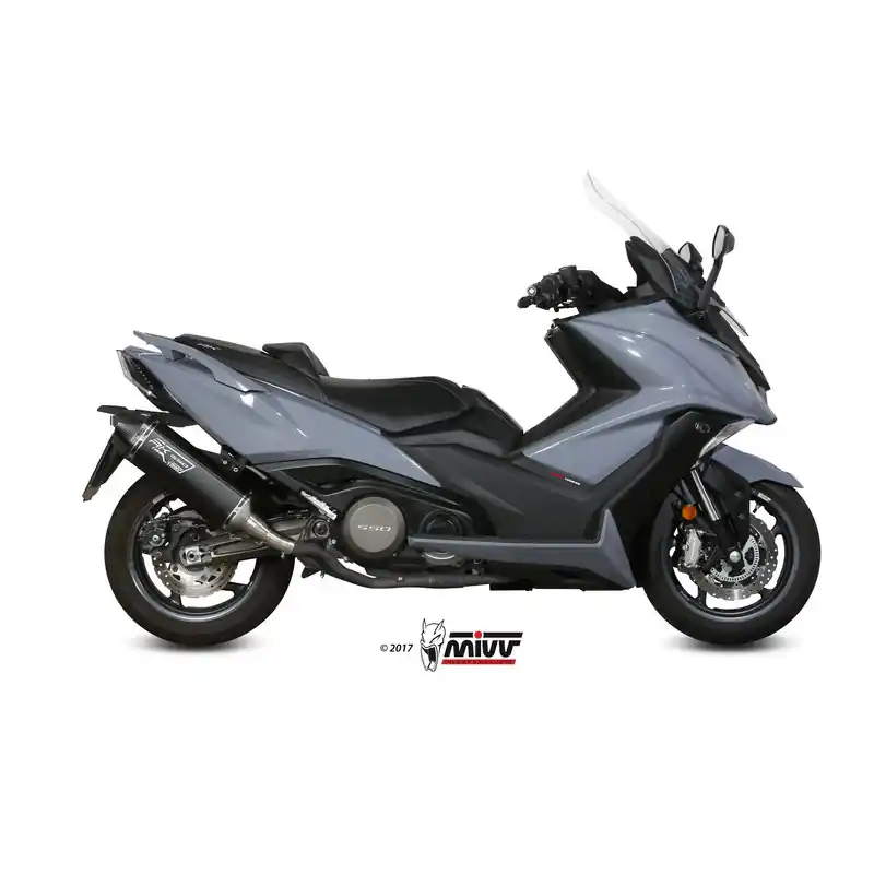 Silencieux MIVV Speed Edge Black inox noir/casquette carbone Kymco AK 550 Achetez Aujourd&rsquo;hui