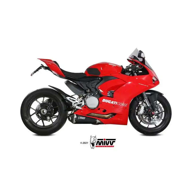 Jusqu&rsquo;à Épuisement Des Stocks Silencieux MIVV Delta Race Slip-On acier inoxydable noir – Ducati Panigale V2