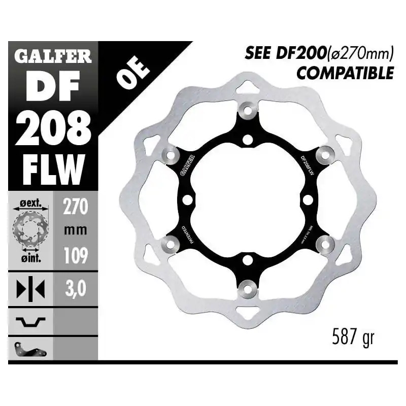 Certifié BRAKE DISC FLOAT WAVE