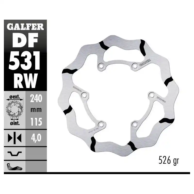 BRAKE DISC FIXED WAVE GR Offre Limitée