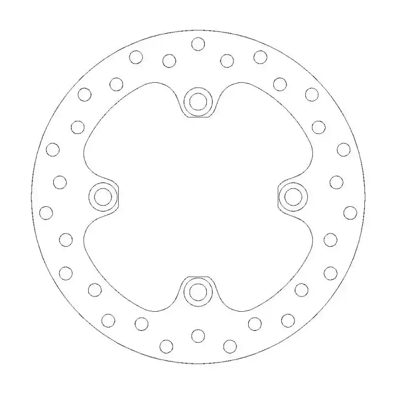 BRAKE DISC ROUND REAR Marque