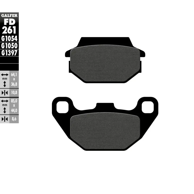 BRAKE PAD SEMI METAL SCOOTER Retour Gratuit