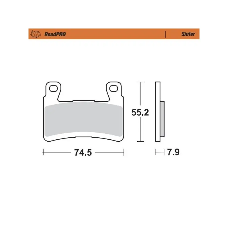 Authentique BRAKE PAD SINTER FRONT