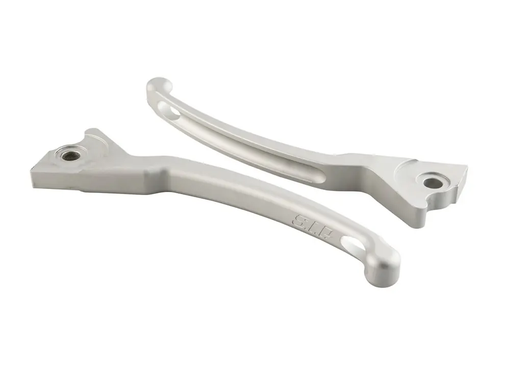 Set de levier de frein sport pour Vespa, droite et gauche, argent mat Promotion Saisonnière