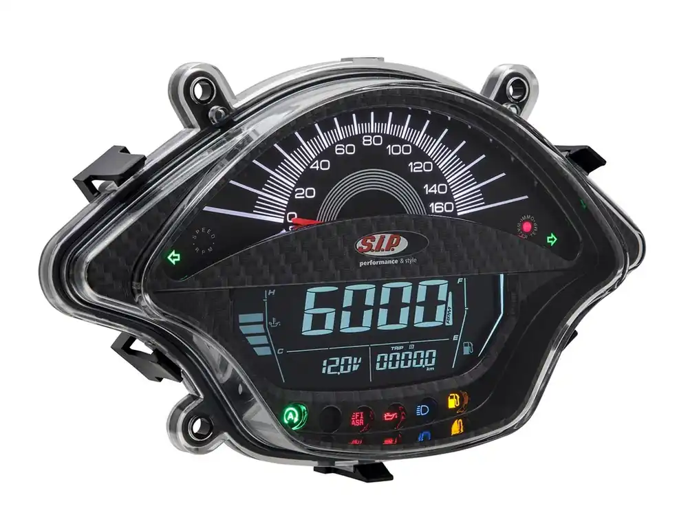 Compte-tours/tachymètre pour Vespa GTS/GTS Super 300ccm FL (&rsquo;14-), carbon-look Commande En Gros