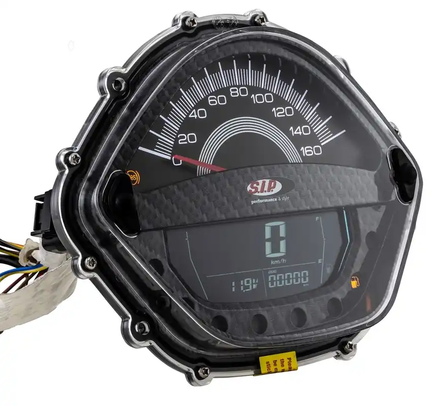 Compte-tours/tachymètre pour Vespa GTS/GTS Super/GTS SuperSport, i.e., 125-300ccm (-&rsquo;14), carbon-look Populaire
